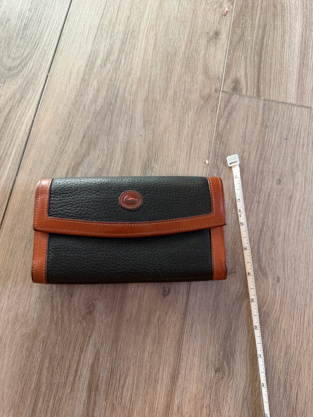 Dooney and Bourke Black and Brown Leather Wallet - Picture 3 of 10